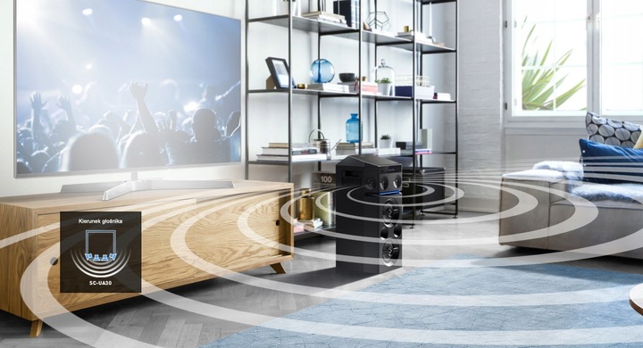 Panasonic SC-UA30E-KGłośnik sieciowy Bluetooth Karaoke USB FM