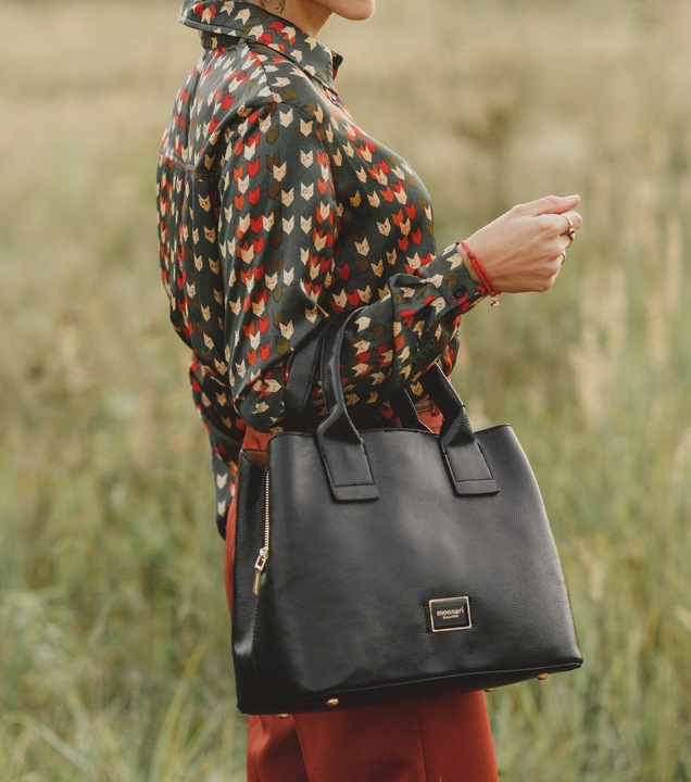TOREBKA DAMSKA MONNARI SHOPPER MIEJSKA KUFEREK PREMIUM do pracy