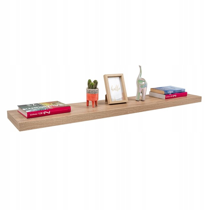 Półka ścienna samowisząca - FS 118x23 Dąb sonoma