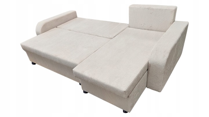 Narożnik rozkładany z funkcją spania - PALERMO sztruks, 2 pojemniki