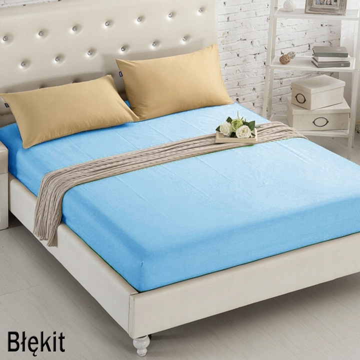 GRUBE PRZEŚCIERADŁO JERSEY Z GUMKĄ 200x220 + ZAKŁADKA NA ŁÓŻKO SOFĘ