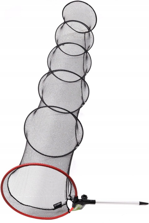 SIATKA WĘDKARSKA SADZYK 2M 35CM SZTYCA 6 OBRĘCZ NECO