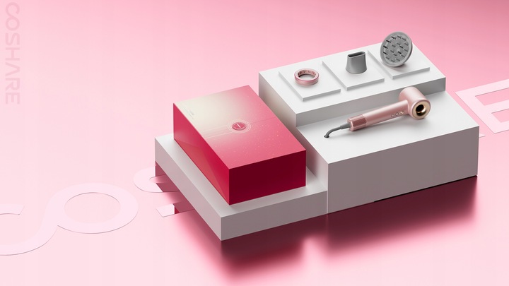 Mocna Suszarka do Włosów COSHARE EssenceRing SuperFlow1 PRO Jonizacja 1600W