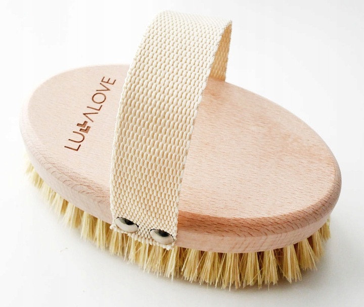 LULLALOVE SZCZOTKA DO MASAŻU CIAŁA NA SUCHO TAMPICO KLASYK OWALNA OSTRA