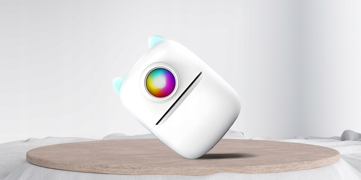 Mini Drukarka Termiczna ORYGINALNY Do Zdjęć Przenośna Kot RGB + 21 GRATISÓW