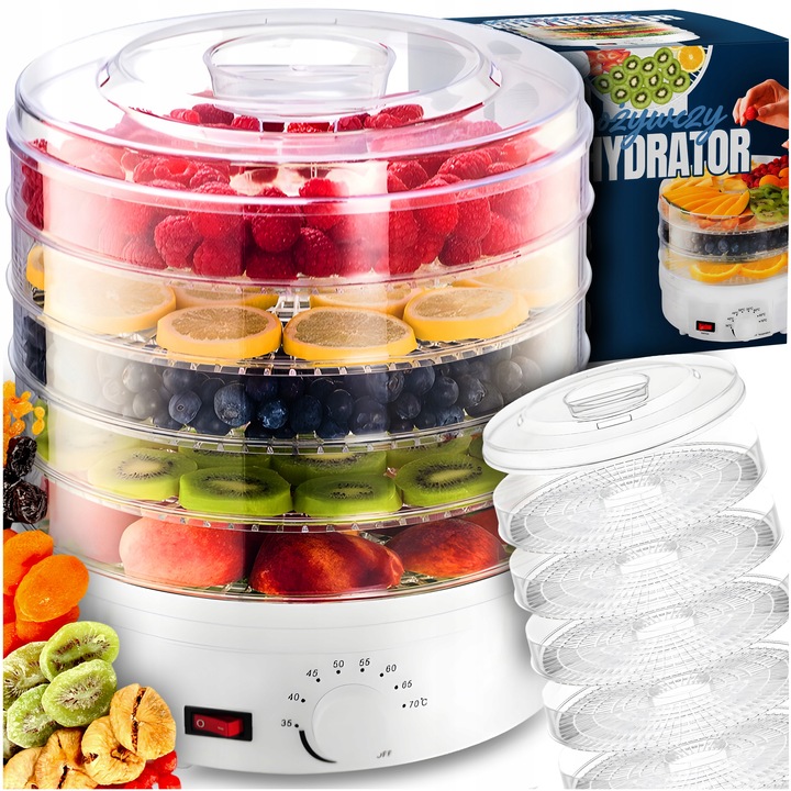 SUSZARKA DO GRZYBÓW OWOCÓW ZIÓŁ WARZYW ŻYWNOŚCI SPOŻYWCZA 5 SIT MOCNA