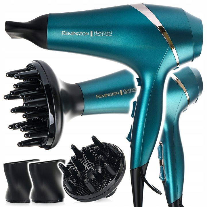 SUSZARKA DO WŁOSÓW REMINGTON Z JONIZACJĄ UV + DYFUZOR SENSOR SILNIK
