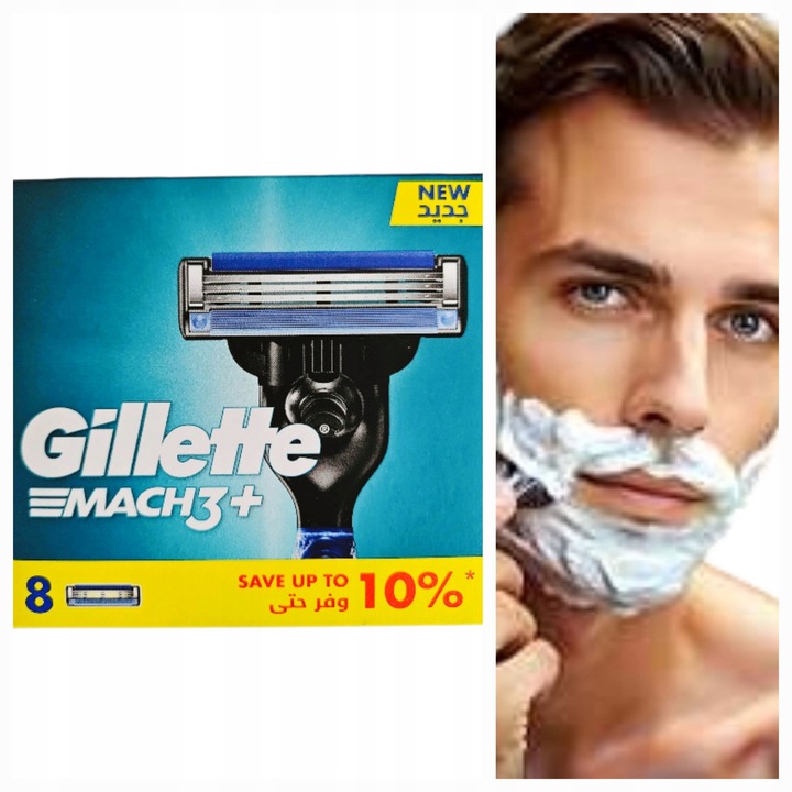 8 SZTUK ! MACH3 MADE IN POLAND wersja eksportowa ! Wkłady do maszynki MACH3