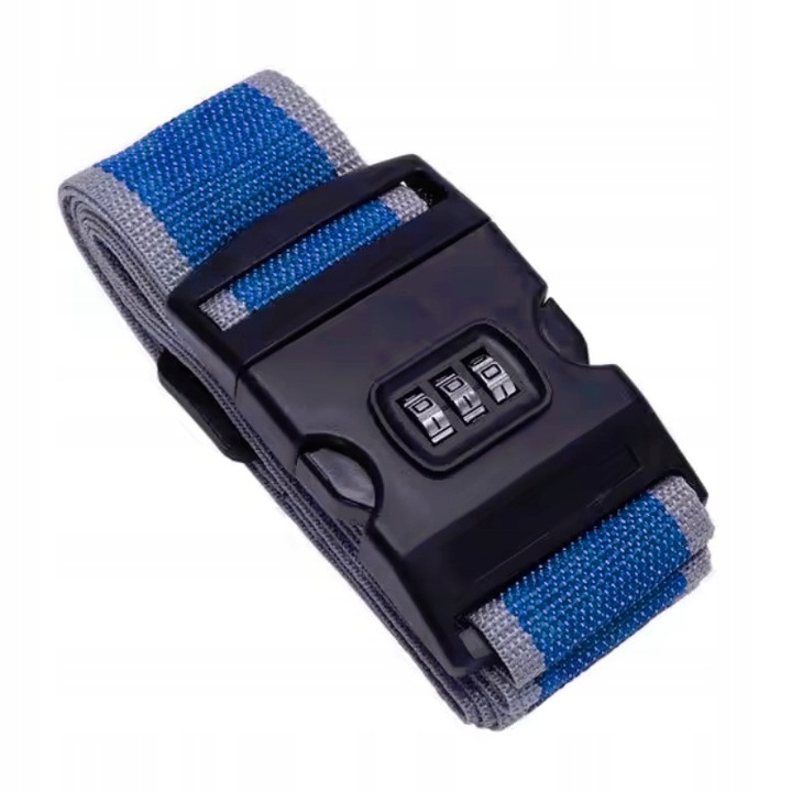 PAS BAGAŻOWY DO WALIZEK ZABEZPIECZAJĄCY Z KODEM KOD ETYKIETA