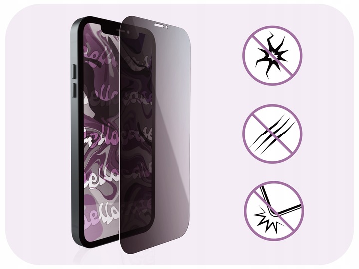 (2-pak) Szkło Hartowane Do iPhone 11 / XR (Prywatyzujące, Ochronne, 9H)