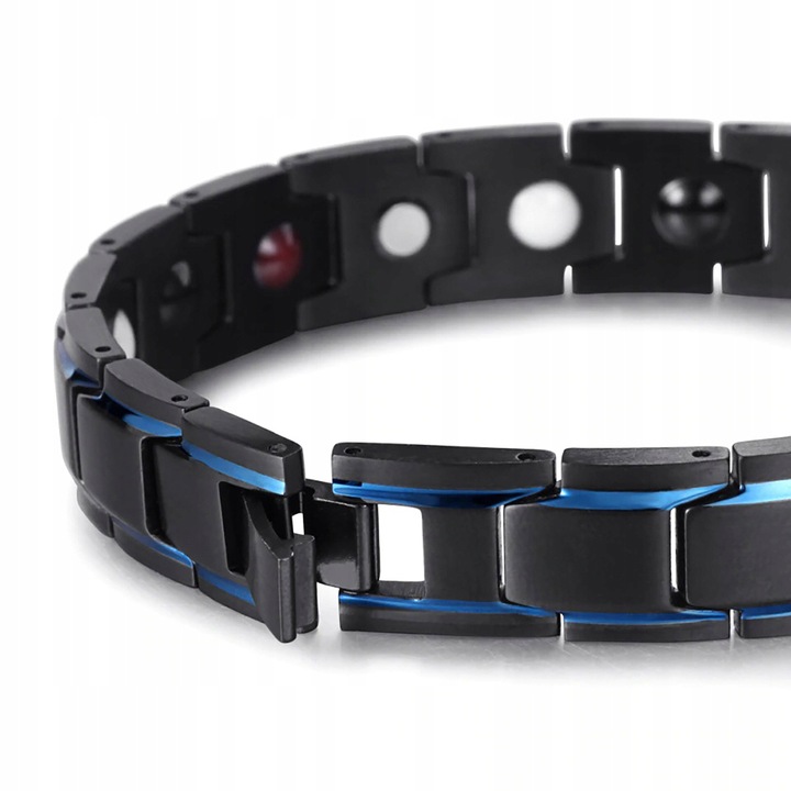 MODNA Bransoletka Magnetyczna Moc Zdrowotna Męska STAL NIERDZEWNA PREMIUM