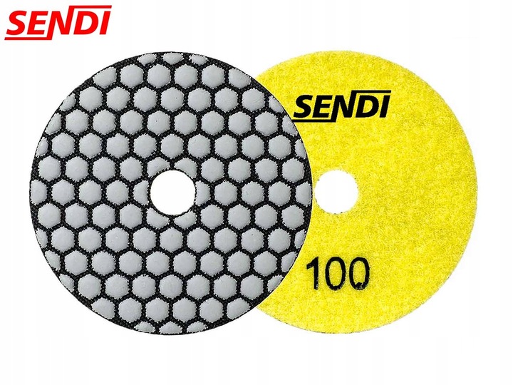 Dysk pad polerski do szlifowania gresu SENDI 100mm gradacja 100