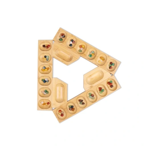 MANKALA UNIWERSALNA - DLA 2-3-4 GRACZY - DREWNIANA