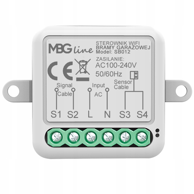 Sterownik Bramy Garażowej Moduł WIFI Bluetooth TUYA SMART + Czujnik