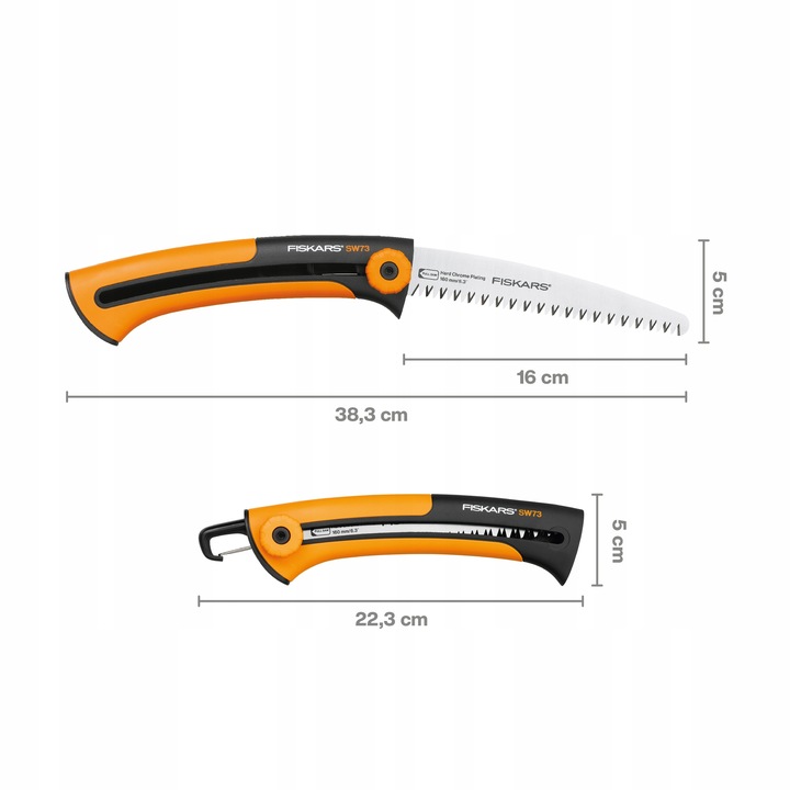 FISKARS Xtract Piła ręczna do drewna - ogrodowa składana SW73 35 cm
