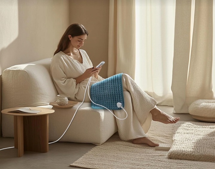 DUŻA PODUSZKA ELEKTRYCZNA PODGRZEWANA TERMOFOR MATA ROZGRZEWAJĄCA XL 60x30