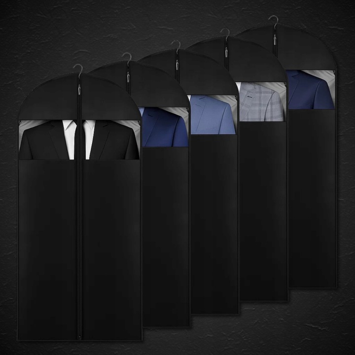 5X POKROWIEC NA ODZIEŻ UBRANIA KURTKĘ GARNITUR KOSZULĘ DUŻY 100 CM