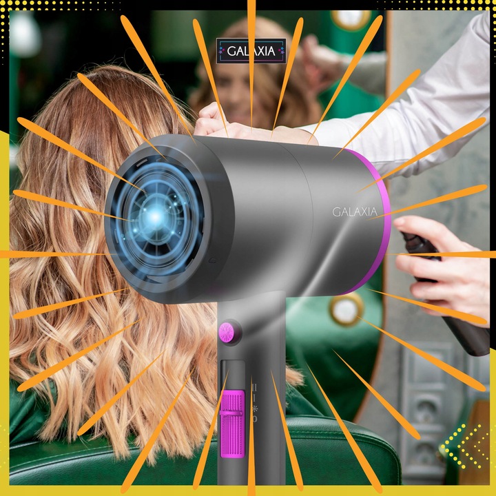 SUSZARKA DO WŁOSÓW Z JONIZACJĄ DYFUZOREM Jonizacja PROFESJONALNA MOCNA