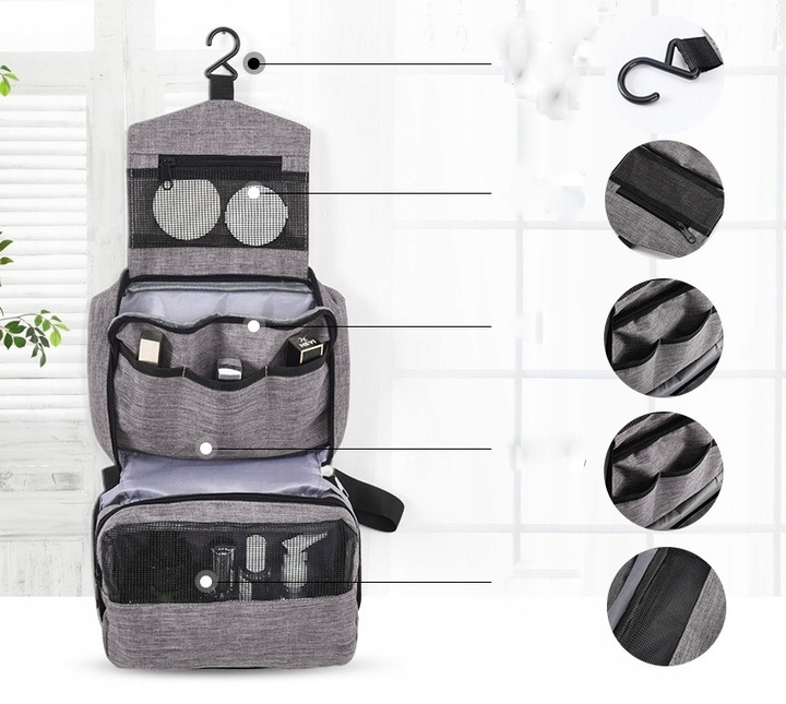 Zestaw Do Brody Kosmetyki Szczotka Wzornik ORGANIZER dla Brodacza