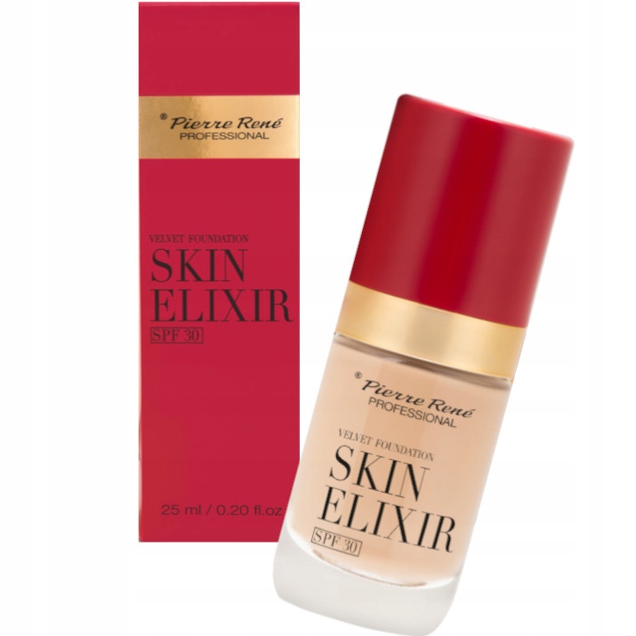 PIERRE RENE PODKŁAD FLUID KRYJĄCY DO TWARZY SKIN ELIXIR 04 WARM NUDE