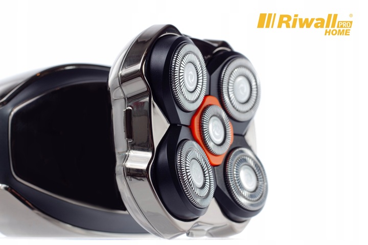 GOLARKA MĘSKA AKUMULATOROWA RIWALL MASZYNKA DO GOLENIA 5D LED USB-C TRYMER