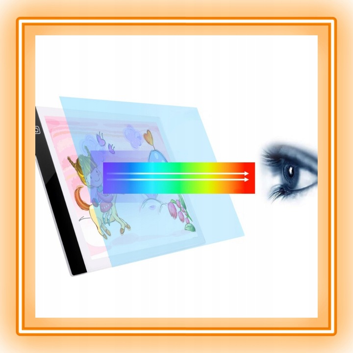 TABLET GRAFICZNY TABLICA DZIECI RYSOWANIA DESKA KREŚLARSKA LED + 5 GRATISÓW