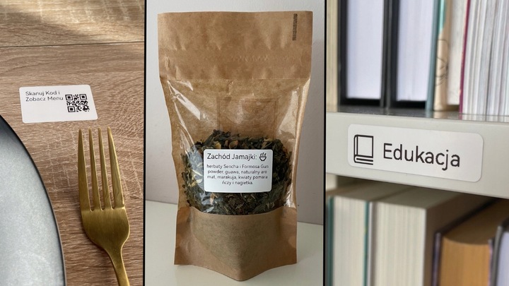 NIIMBOT B21 Drukarka Termiczna NAKLEJKI Bluetooth + POKROWIEC na DRUKARKĘ