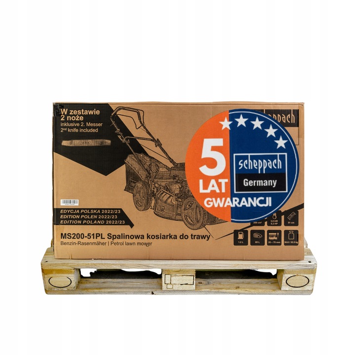 Kosiarka Spalinowa z Napędem 2 Noże Olej Scheppach MS200-51