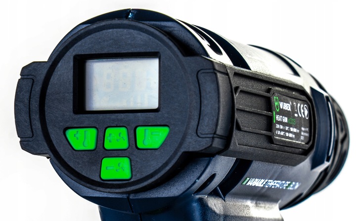 OPALARKA ELEKTRYCZNA 2 BIEGI REGULACJA LCD MOCNA 2200W + 5 DYSZ +