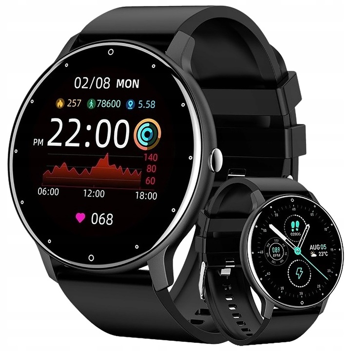 Zegarek Smartwatch Męski GRAVITY POLSKIE MENU PULS SMS KOLORY SMS FB
