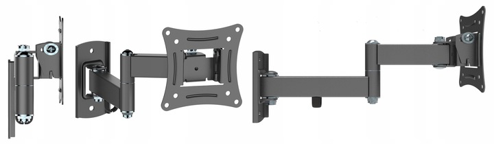 EXTRA MOCNY OBROTOWY UCHWYT DO MONITORA lub TELEWIZORA 10-32 cal Wieszak TV