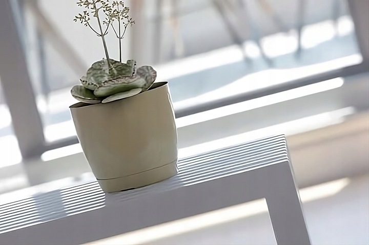 Doniczka Donica Coubi z podstawkiem DUOP120 Biała