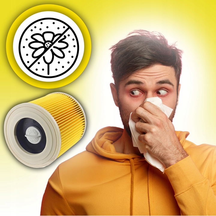 10X WORKI + FILTR DO ODKURZACZA KARCHER WD3 MV3 WD2 SE 4001 K2000 PAPIEROWE