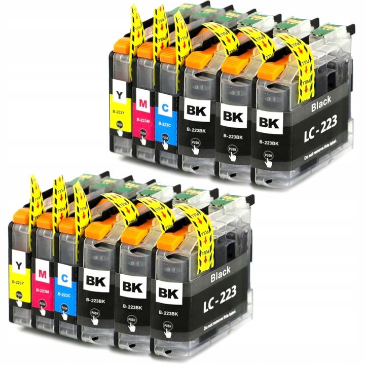 12x TUSZE LC-223 XL DO DRUKARKI BROTHER MFC-J4420DW DCP-J4120DW DCP-J562DW