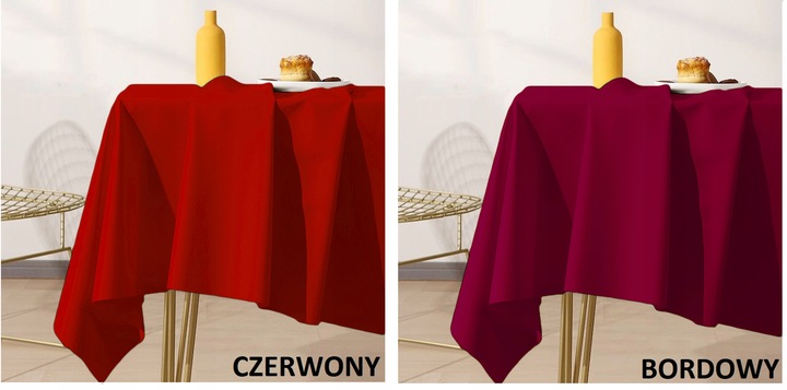 OBRUS GŁADKI ETHERAL MATOWY GRUBY 140x300 KOLORY