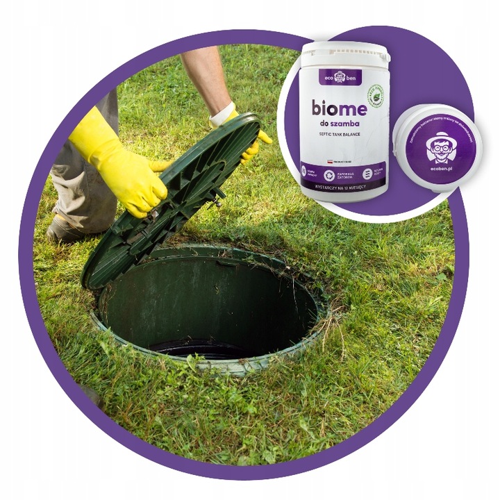 Bakterie do szamba BIOME Preparat do oczyszczalni ZAPACH TŁUSZCZ 1KG