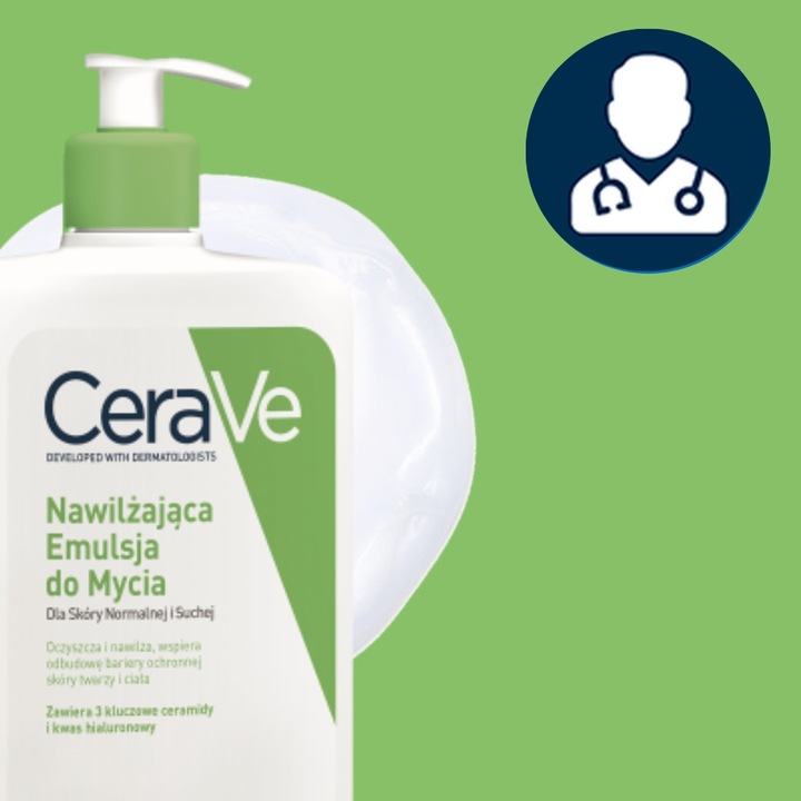 CeraVe Emulsja Nawilżająca do Mycia Dla Skóry Normalnej i Suchej 1l