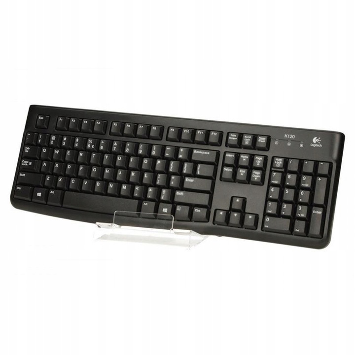 Klawiatura przewodowa Logitech K120 USB Czarna Business US Cicha 920-002479