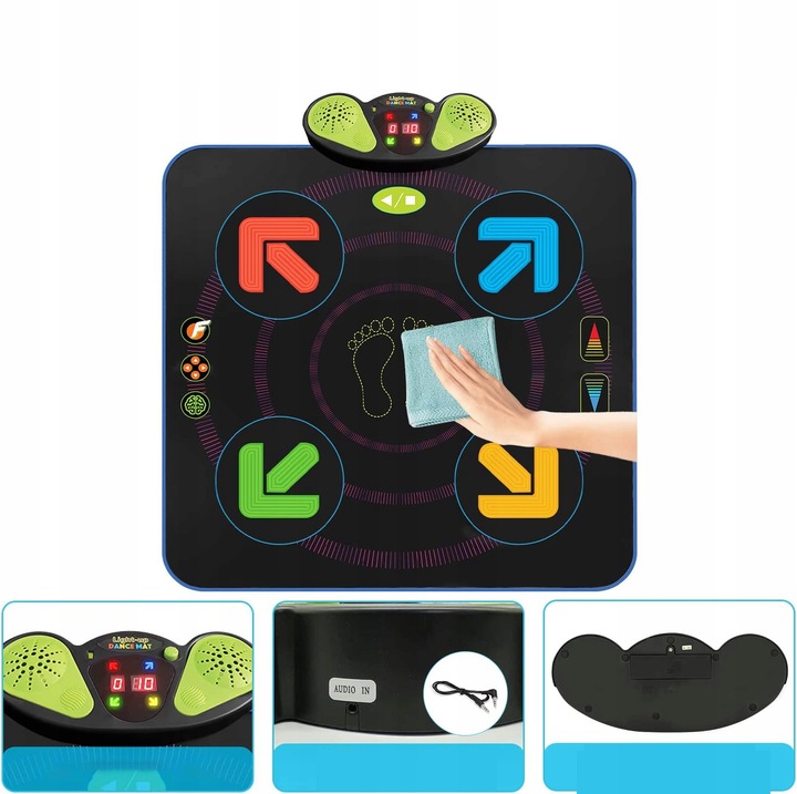 MATA MUZYCZNA TAŃCZENIA PIANINKO GRA TANECZNA MATA DO TAŃCA DLA DZIECI