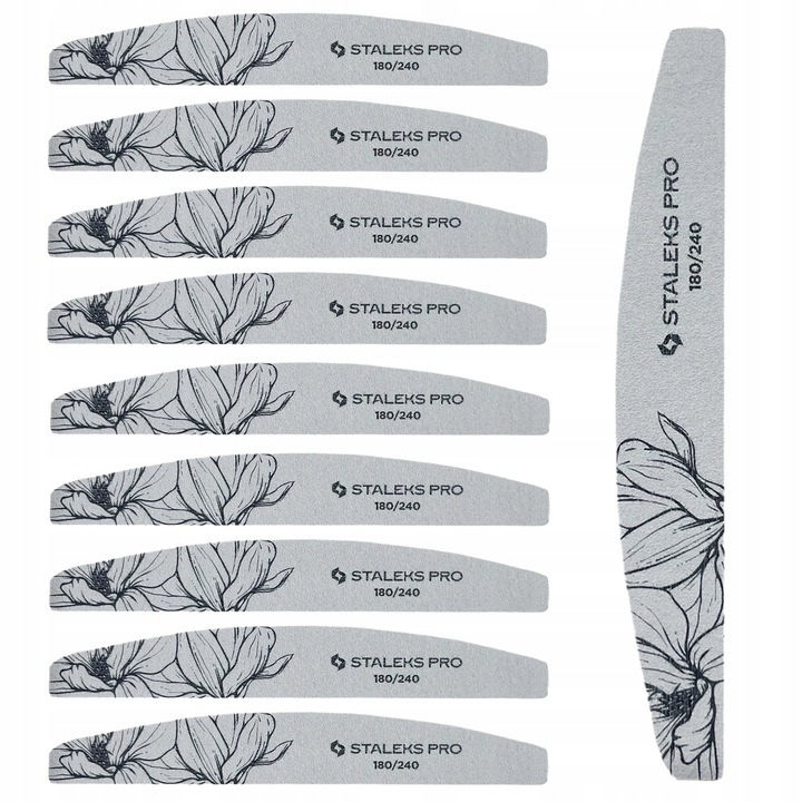 Pilnik do paznokci STALEKS mineralny PÓŁKSIĘŻYC łódka 100/180 100