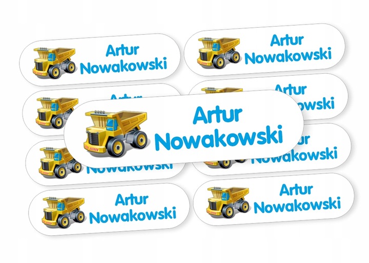 NAKLEJKI IMIENNE WODOODPORNE IMIENNIKI