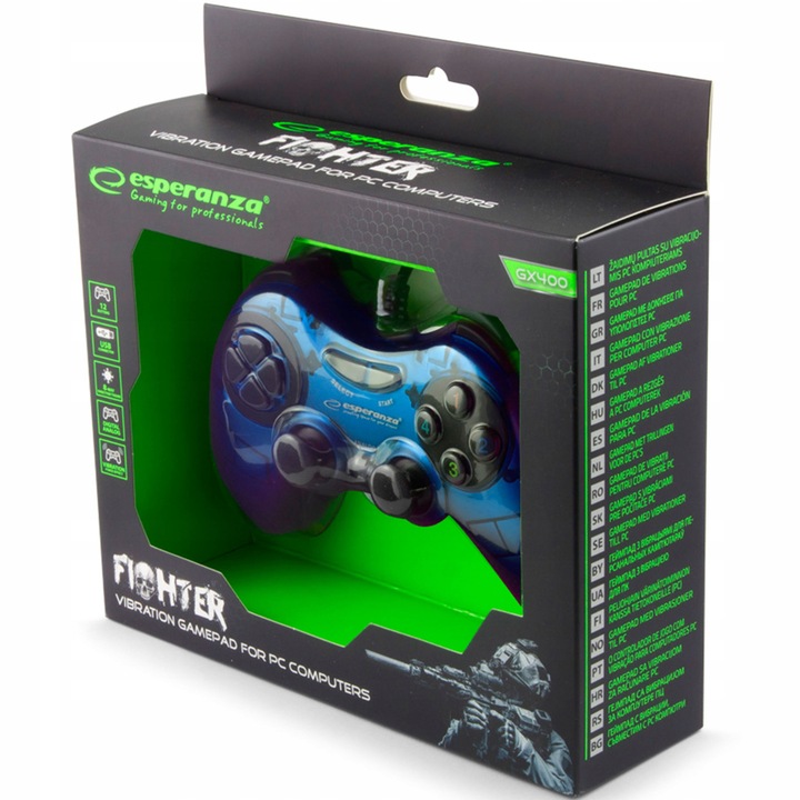 Pad przewodowy Esperanza EGG105B FIGHTER