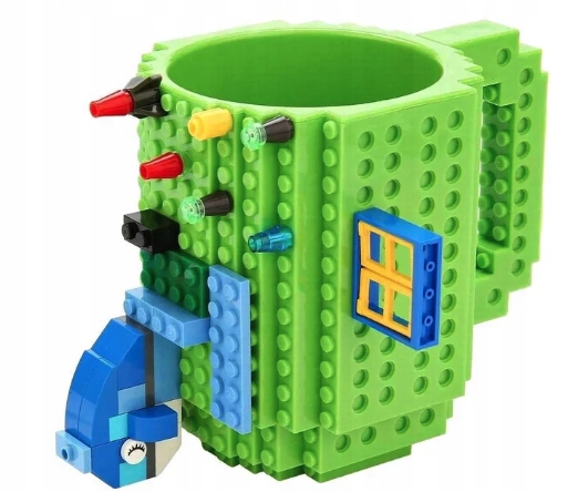 KUBEK KREATYWNY + KLOCKI KOLORY NA PREZENT ZESTAW KLOCKÓW DLA DZIECI