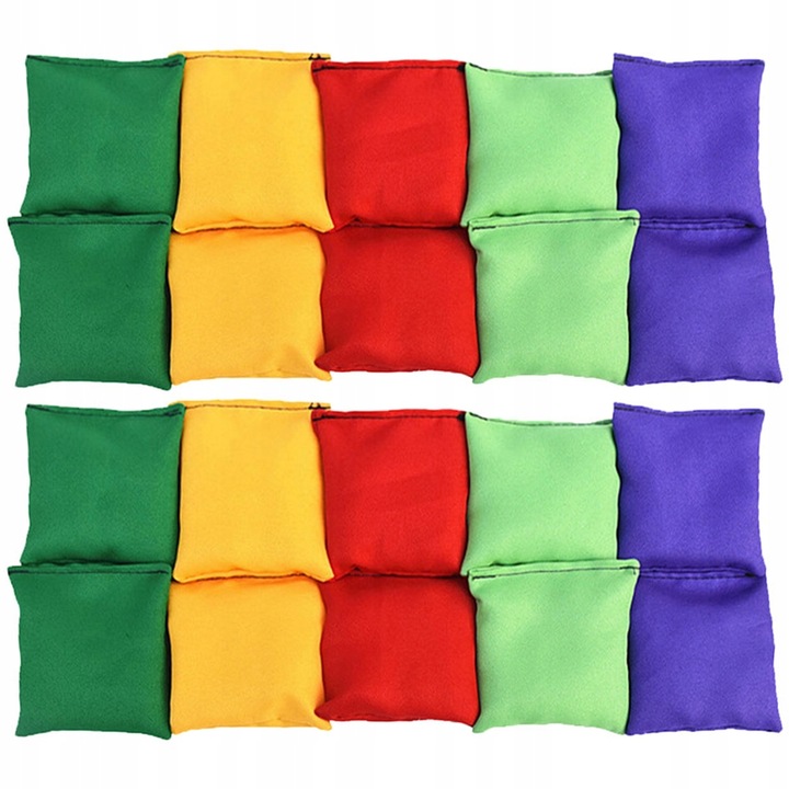 Zestaw do rzutek dla dzieci - 20 woreczków, zabawa w domu i na dworcu!