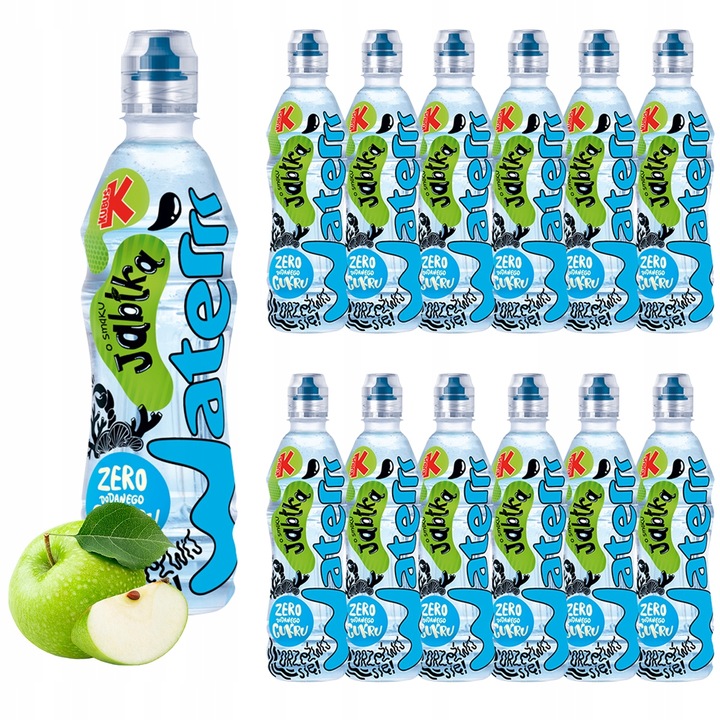 Kubuś Water Napój o smaku jabłka 500 ml x 12 sztuk