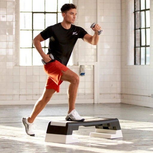 REEBOK STEP CZARNO-BIAŁY RAP-11150WH