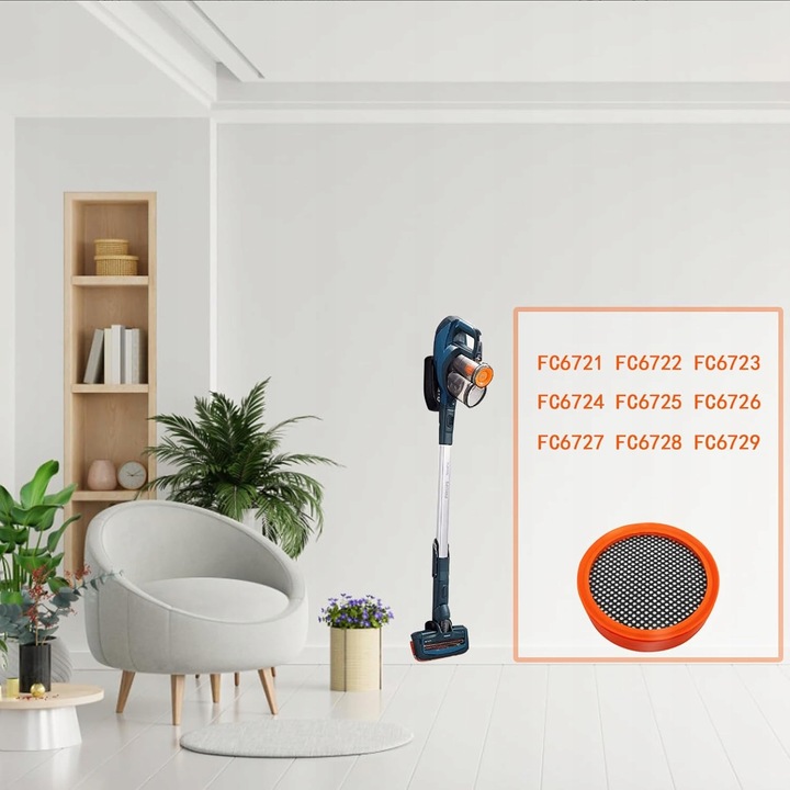 5x FILTR FC8009 FC8081 DO PHILIPS SpeedPro Aqua FC6729 FC6728 FC6727