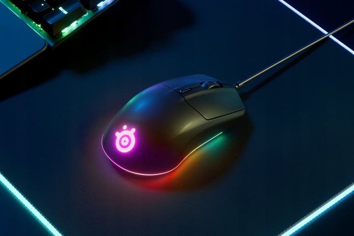 Mysz SteelSeries Rival 3 GAMING RGB USB Przewodowa