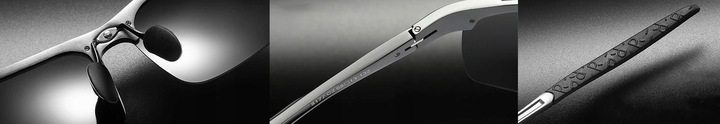 bigEYE - OKULARY POLARYZACYJNE MĘSKIE KIEROWCÓW ALUMINIUM Premium -