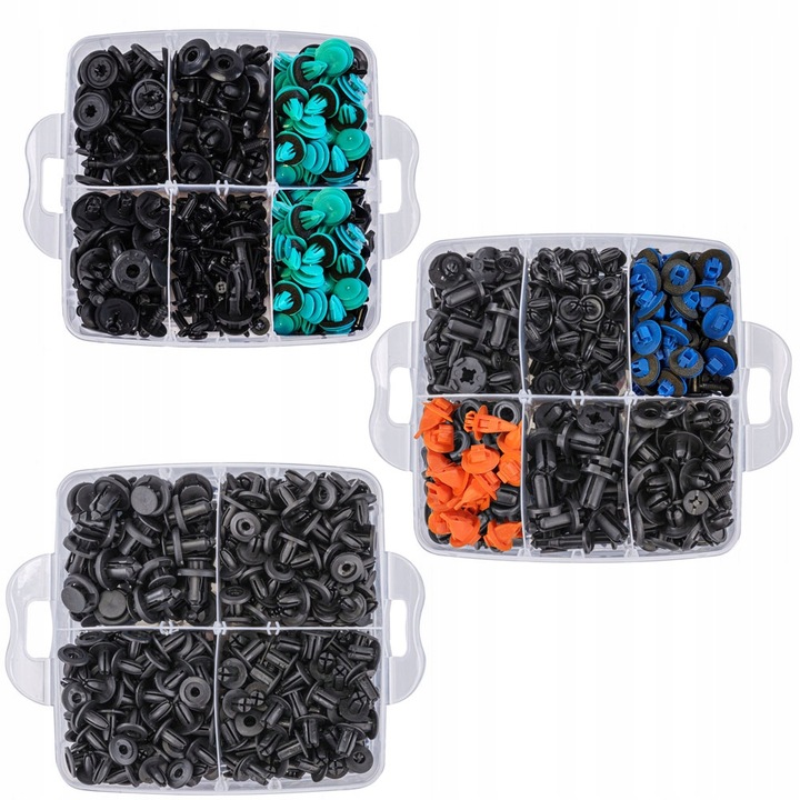 SPINKI SAMOCHODOWE ZESTAW SPINEK SAMOCHODOWYCH DO TAPICERKI 635 + ŚCIĄGACZE